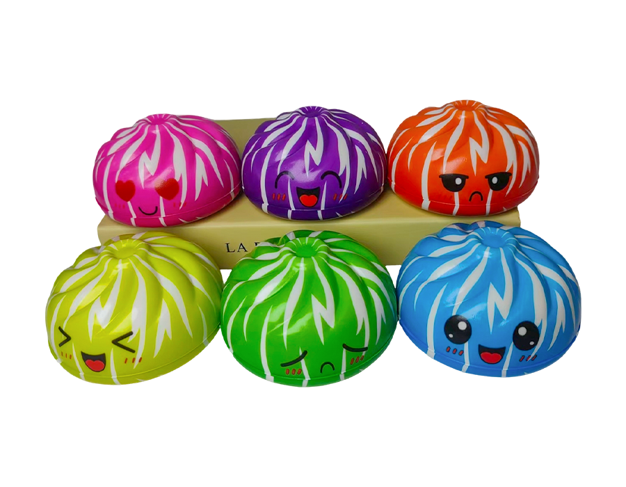 Striped Steamed Bun Stress Toy