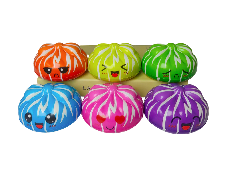 Striped Steamed Bun Stress Toy