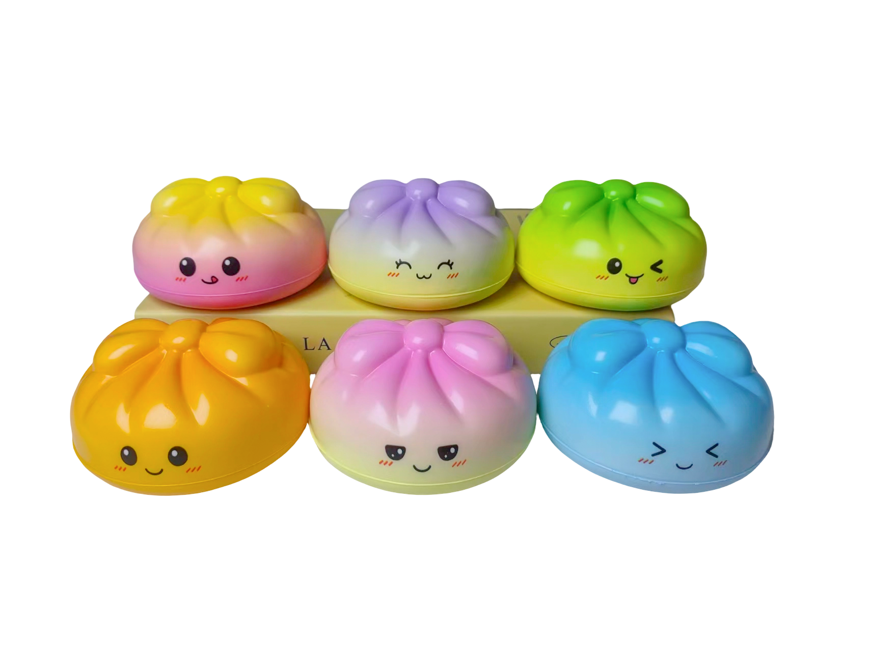 Small-Eyed Gradient Steamed Bun Stress Toy