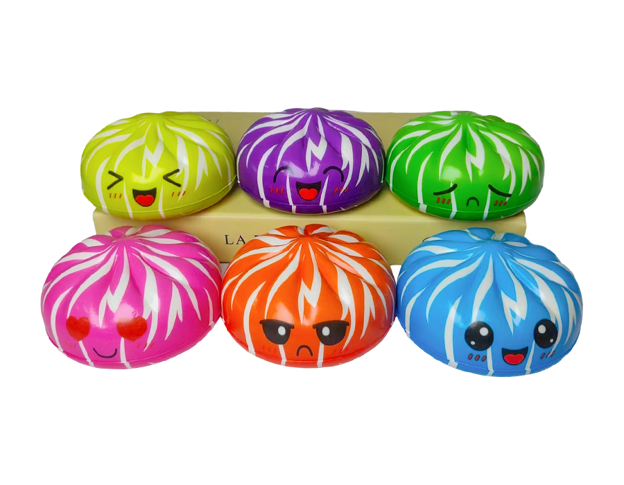 Striped Steamed Bun Stress Toy