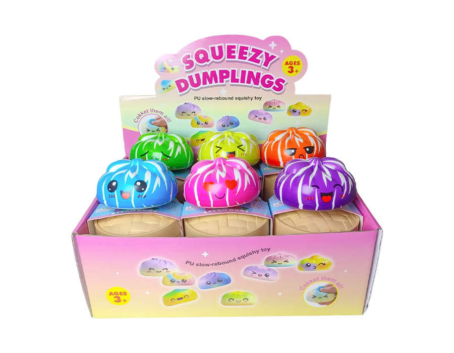Striped Steamed Bun Stress Toy