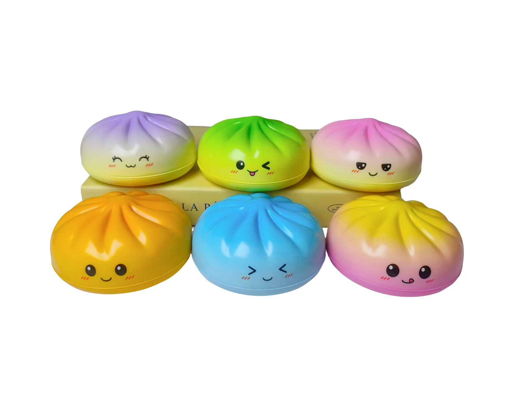 Small-Eyed Gradient Steamed Bun Stress Toy