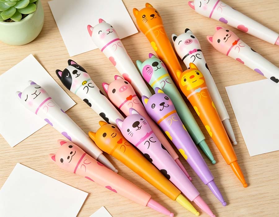 Kitten-Shaped Stress-Relief Pen